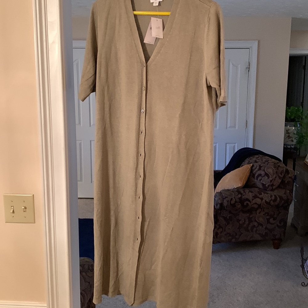 J Jill Linen blend long sweater - Picture 5 of 6